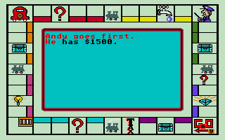 Monopoly atari screenshot